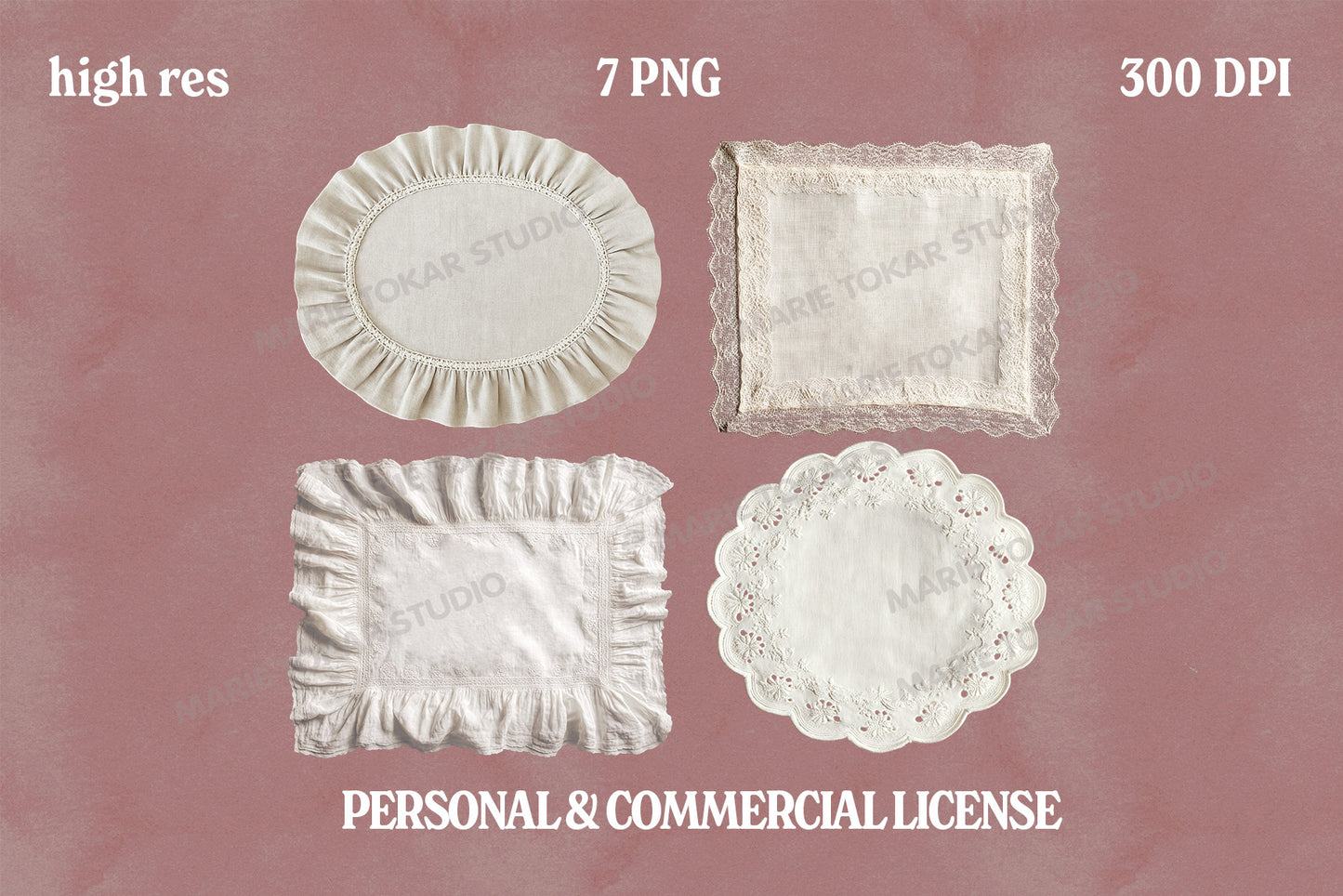 Vintage Lace Doilies Bundle