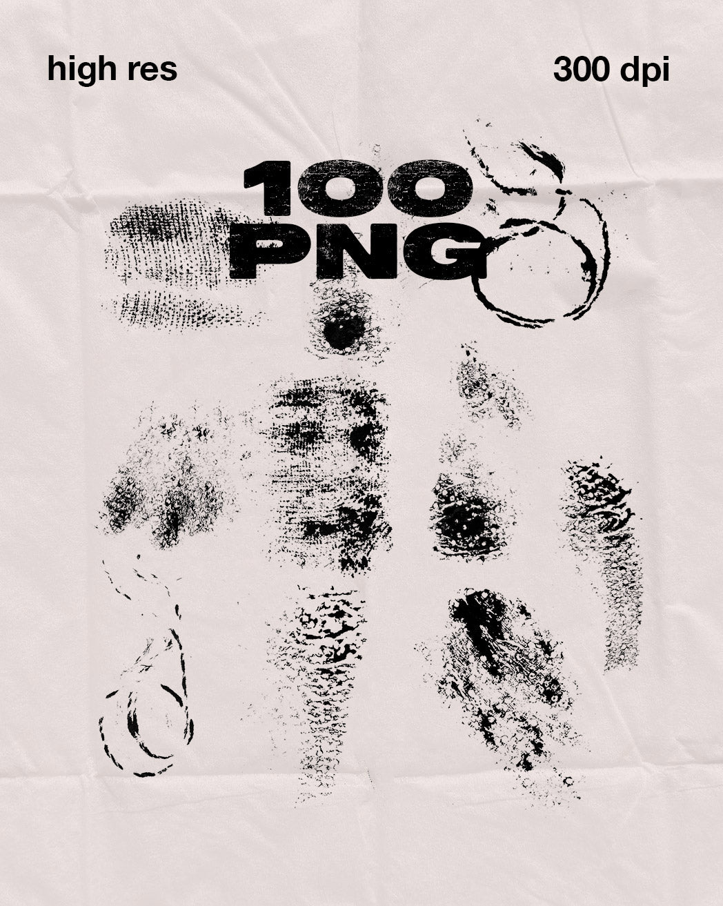 Etches and Imprints - 100+ PNG grunge elements