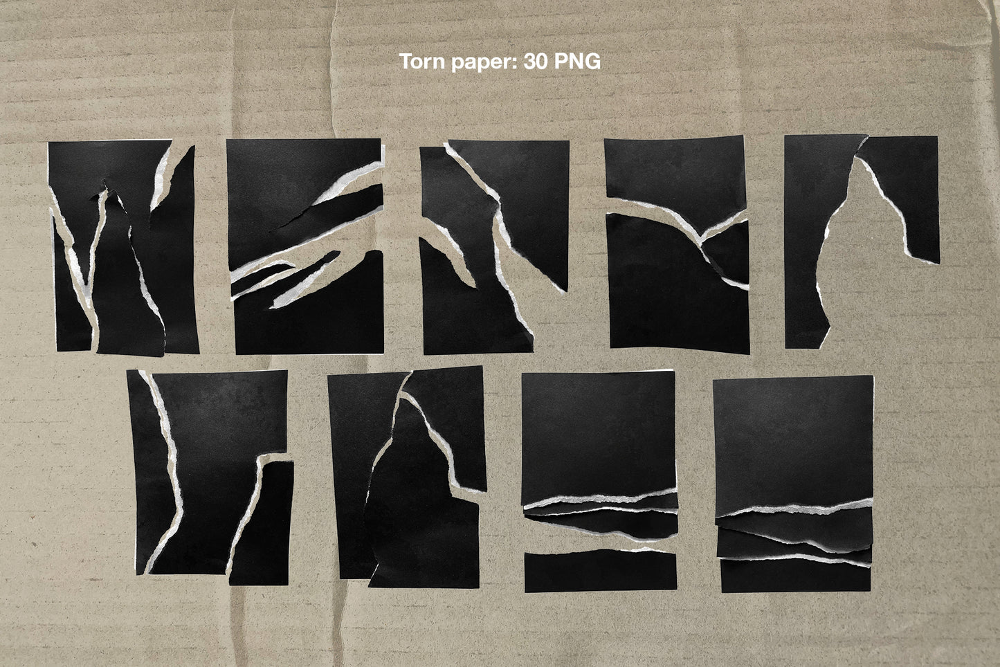 Torn Paper Bundle 85 PNG, PSD