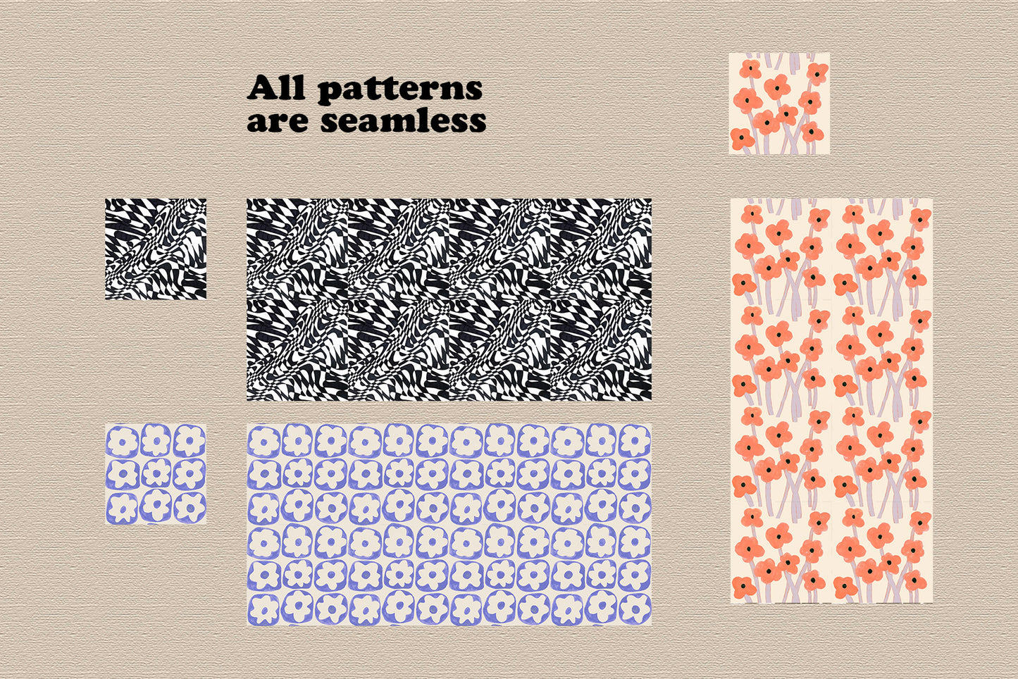 Groovy Abstract Hand-drawn Patterns