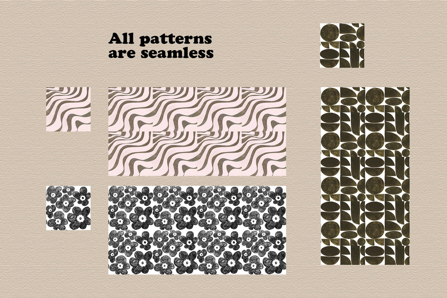 Groovy Abstract Hand-drawn Patterns