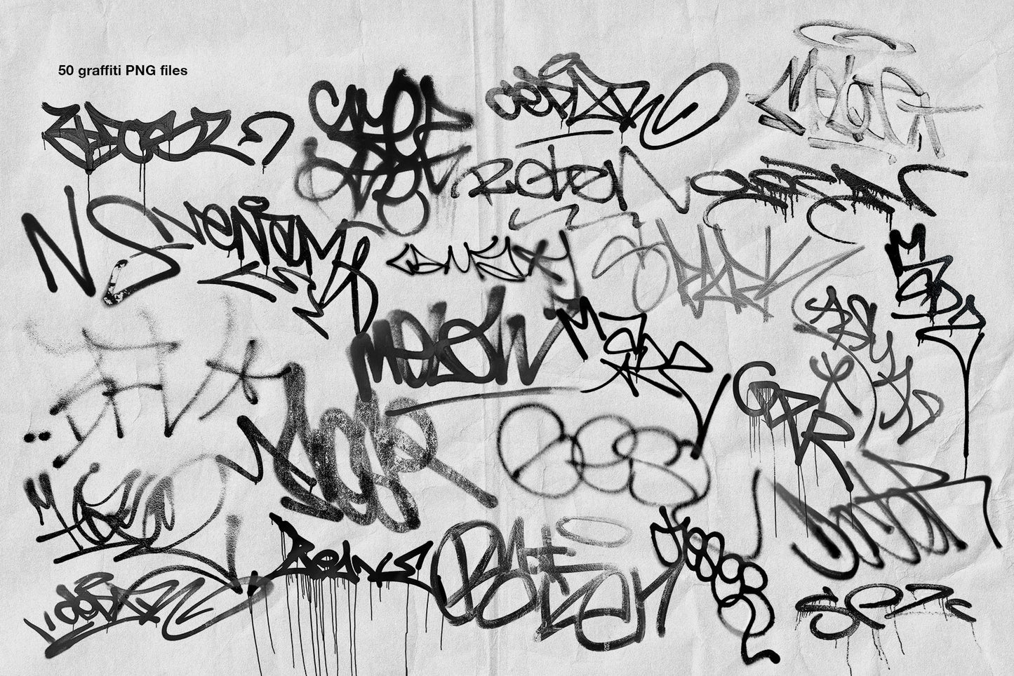 Graffiti & Torn Paper Bundle (3 packs in one)