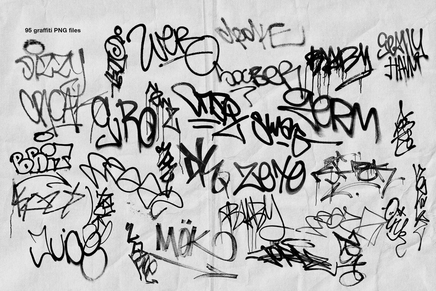 Graffiti & Torn Paper Bundle (3 packs in one)