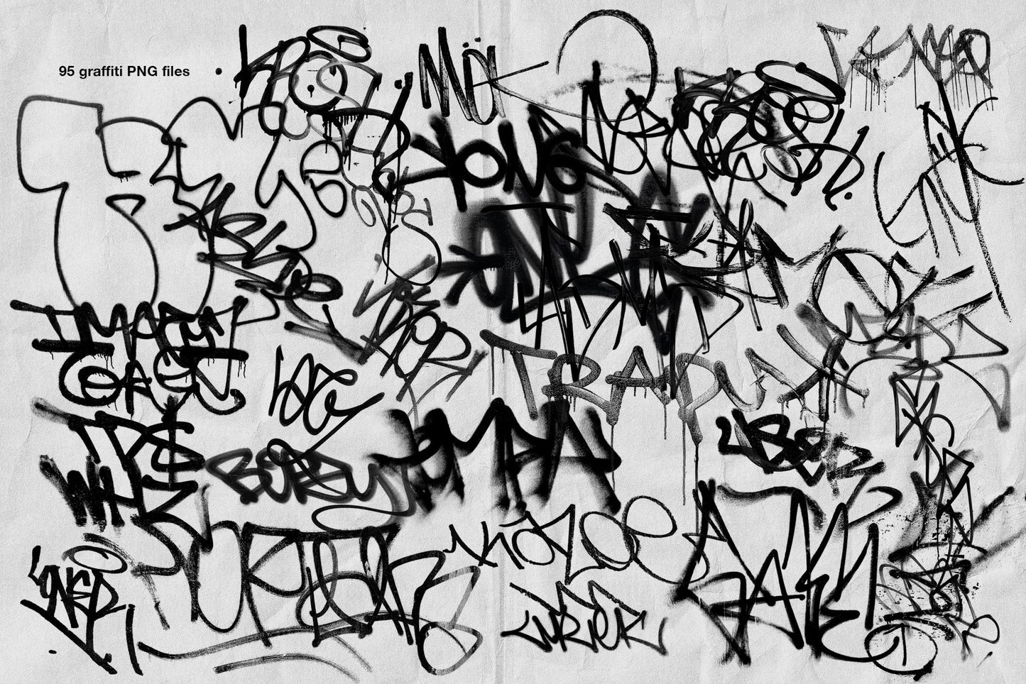 Graffiti & Torn Paper Bundle (3 packs in one)