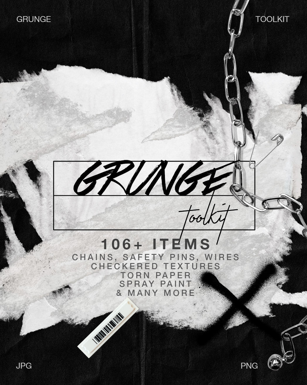Grunge Artistic Toolkit Torn Paper