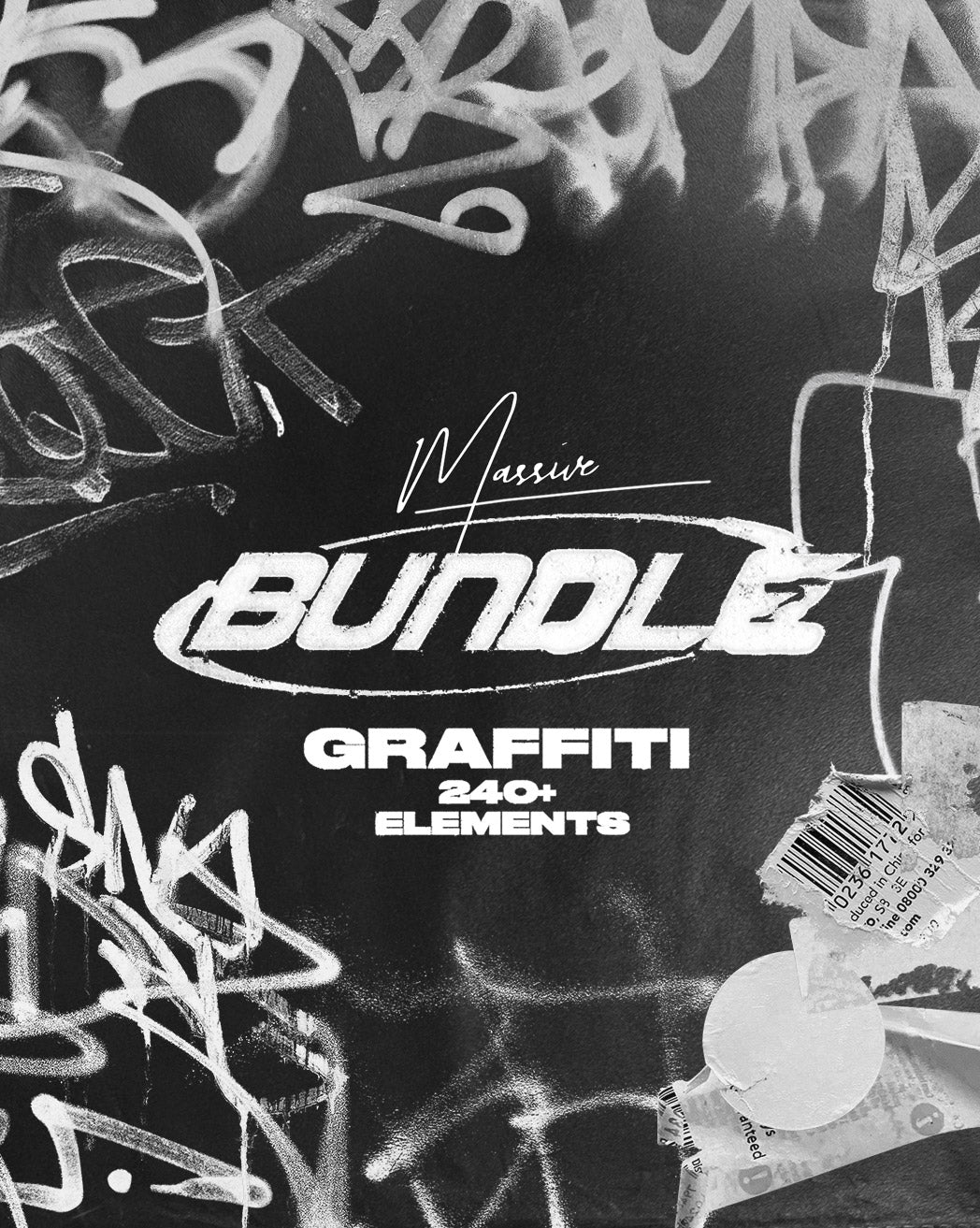 Graffiti & Torn Paper Bundle (3 packs in one)