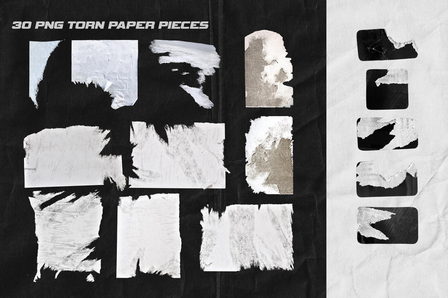 Grunge Artistic Toolkit Torn Paper