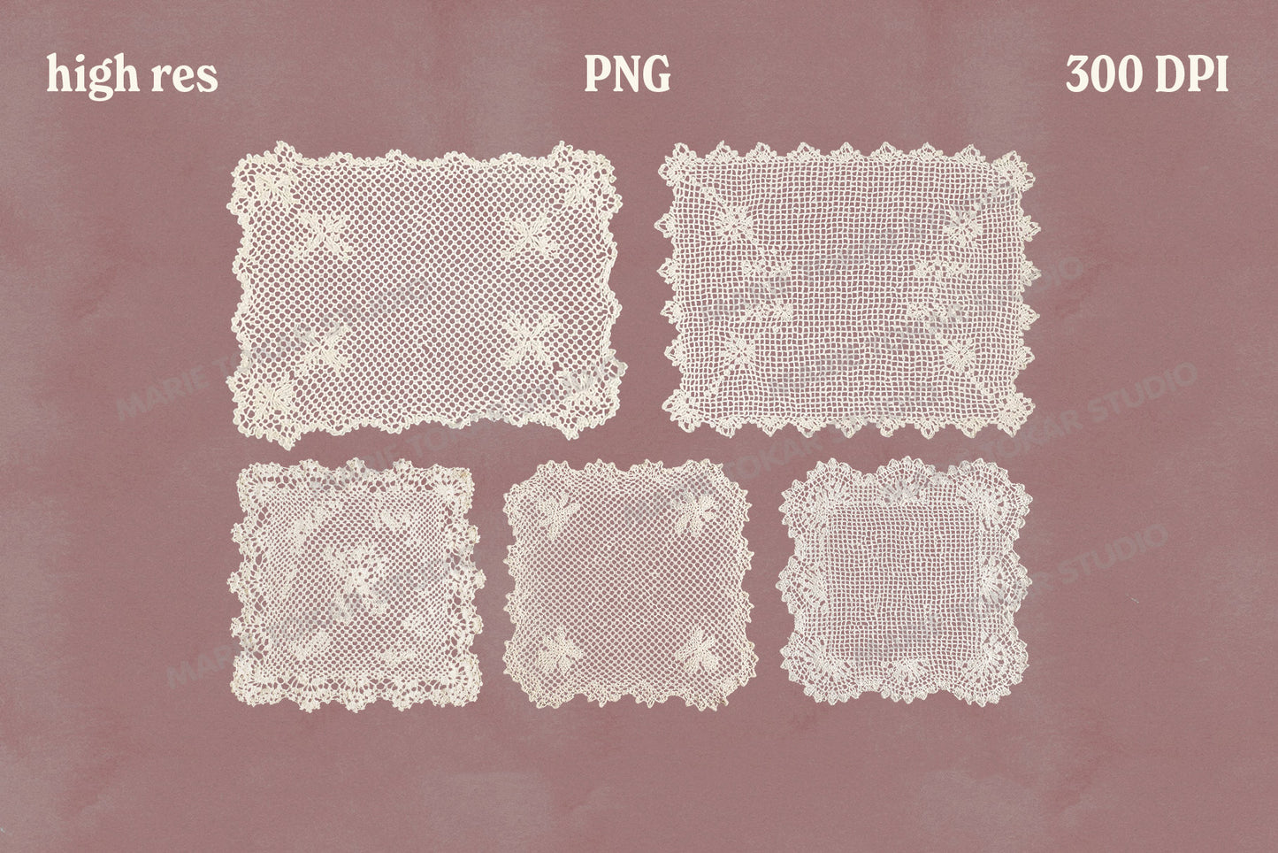 Vintage Lace Doilies Bundle