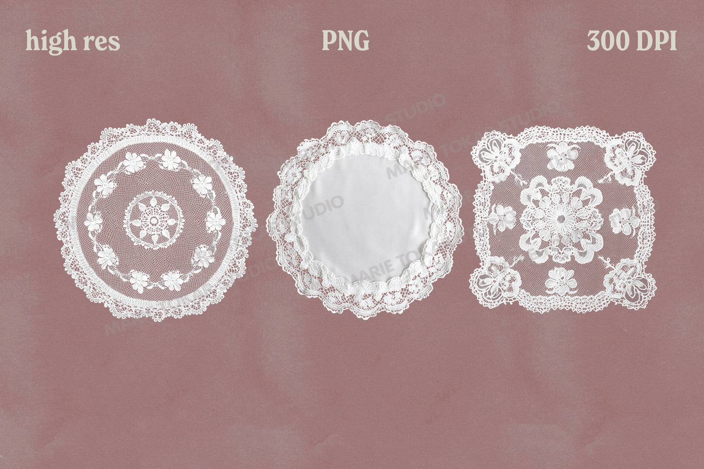 Vintage Lace Doilies Bundle