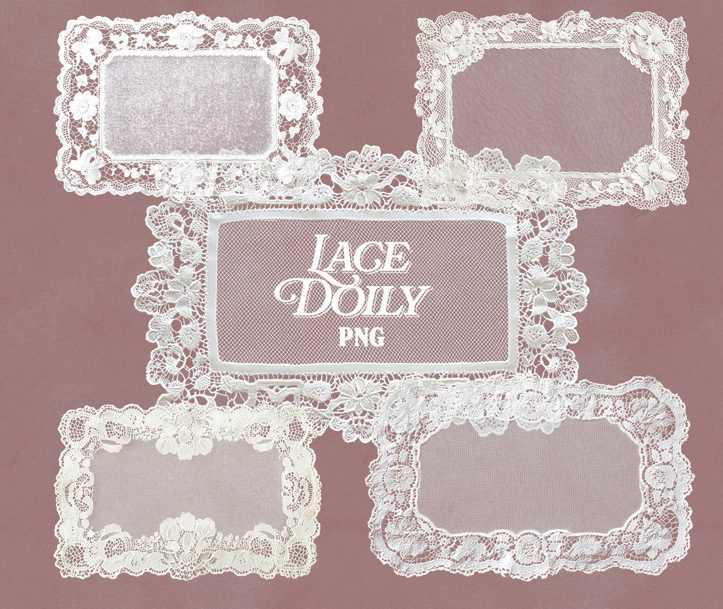 Vintage Lace Doilies Bundle
