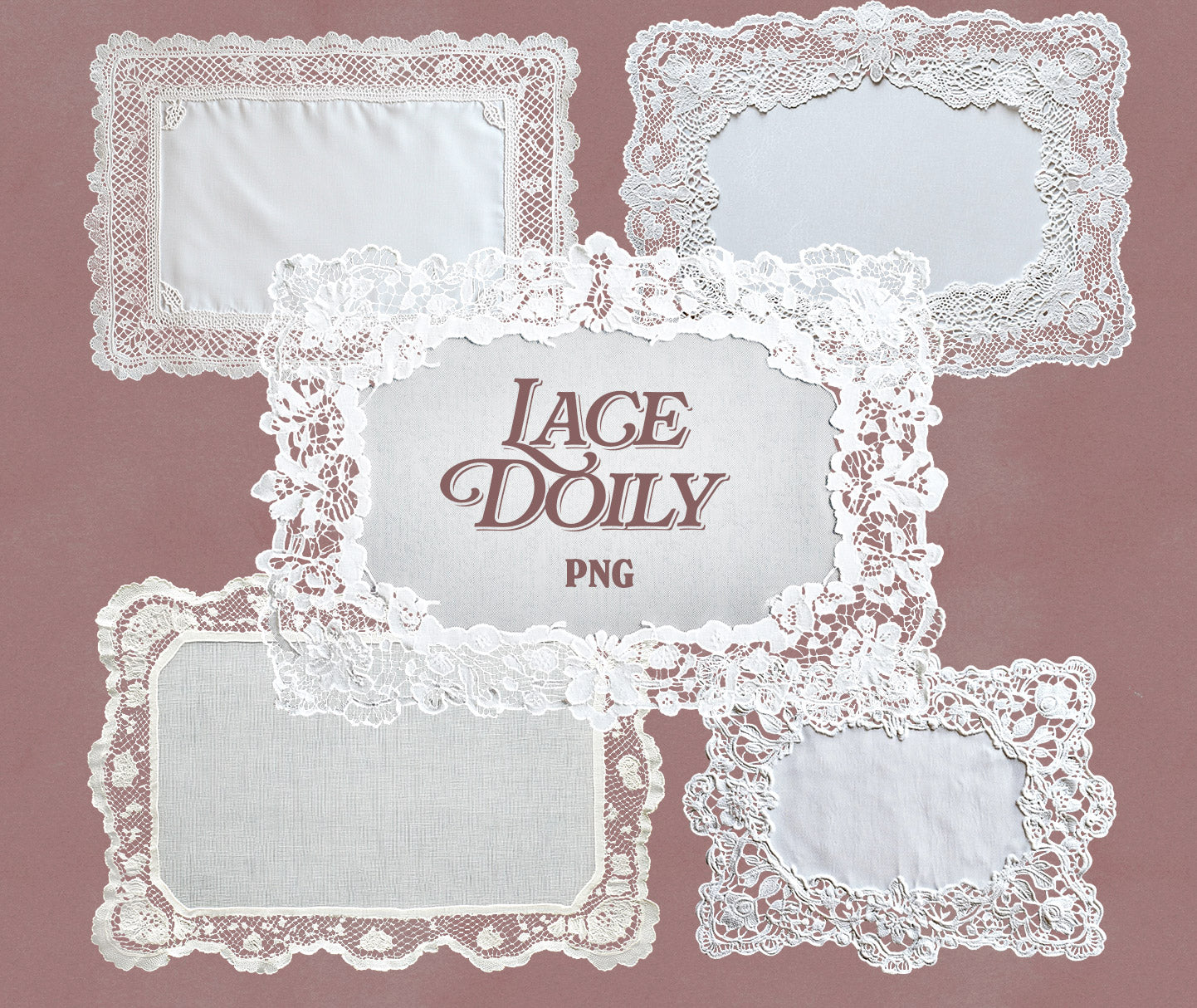 Vintage Lace Doilies Bundle