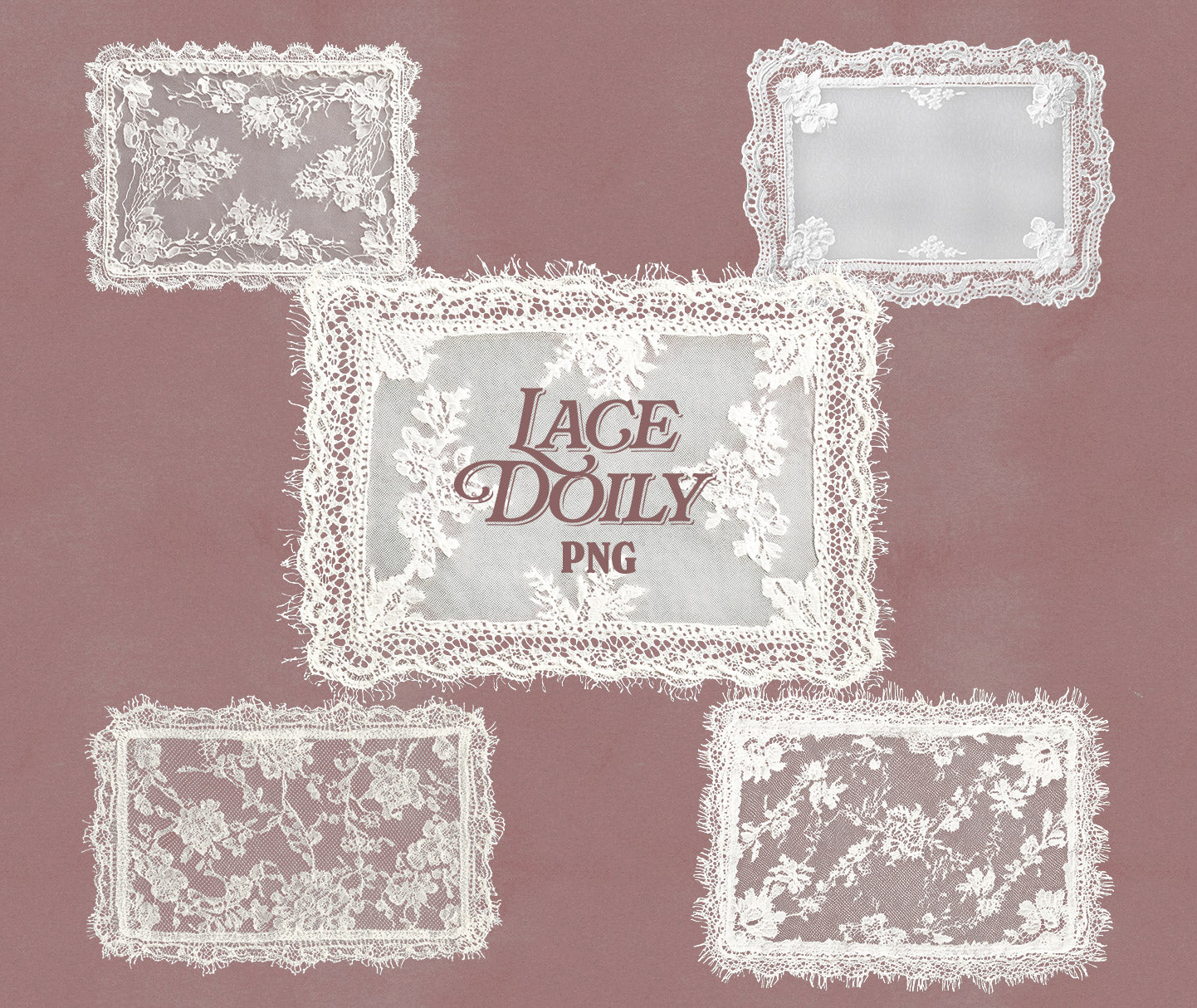 Vintage Lace Doilies Bundle