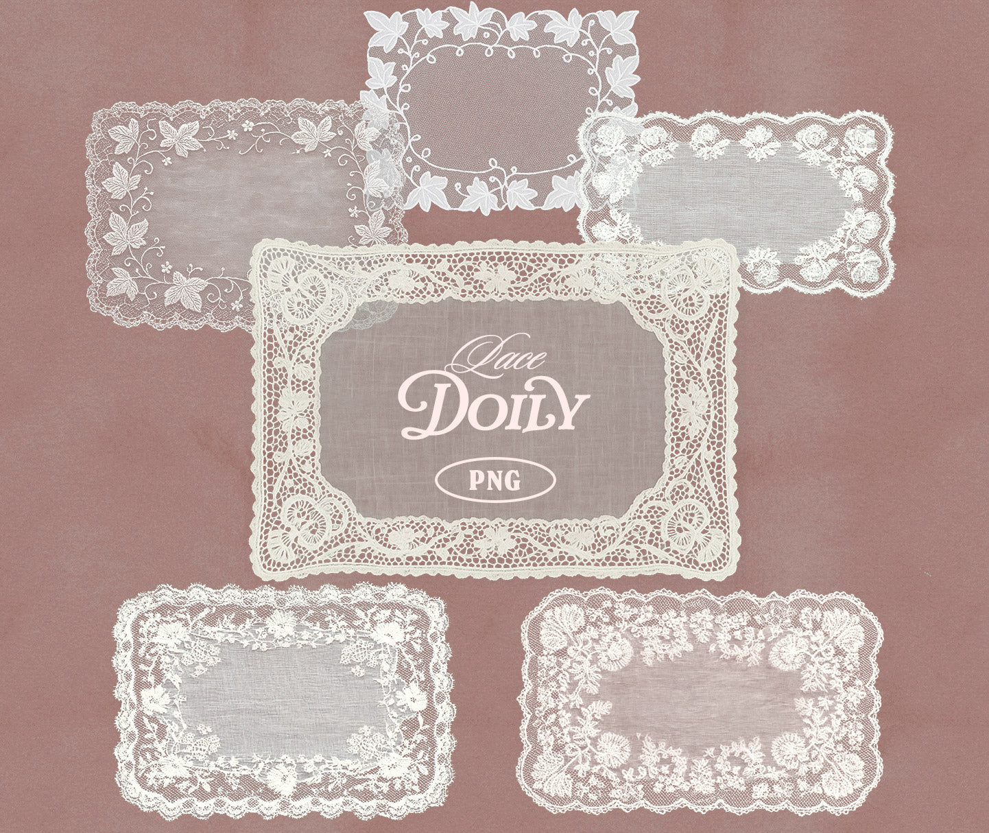 Vintage Lace Doilies Bundle