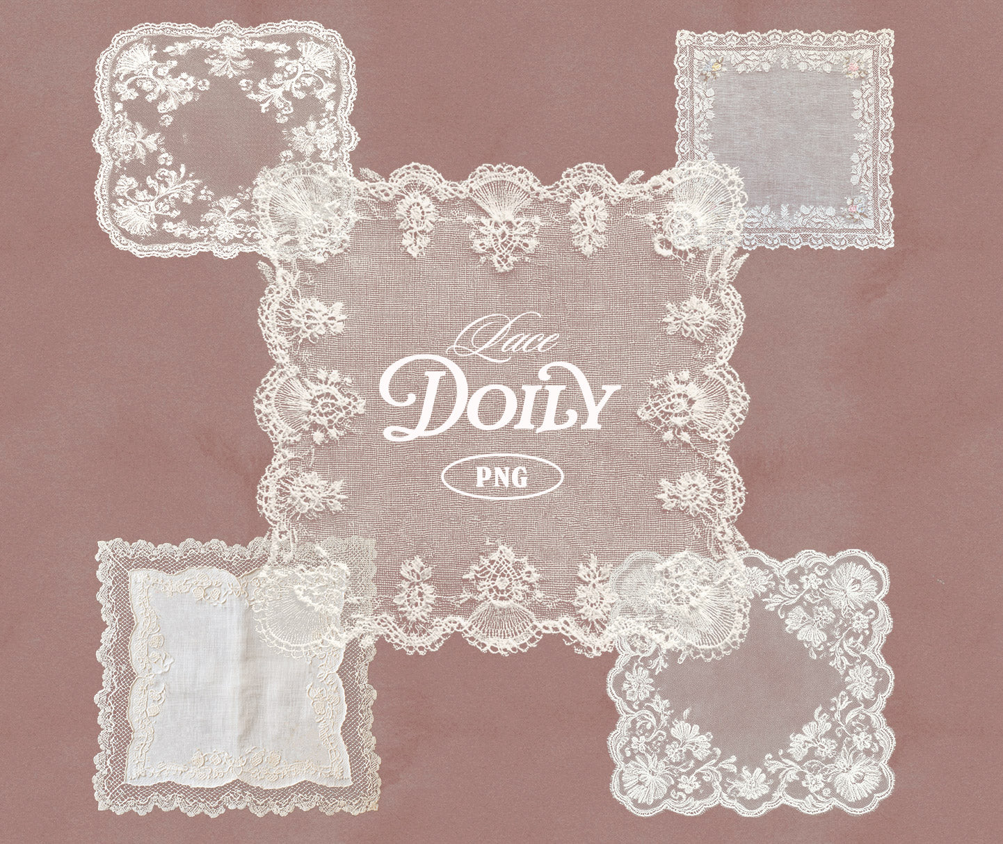 Vintage Lace Doilies Bundle