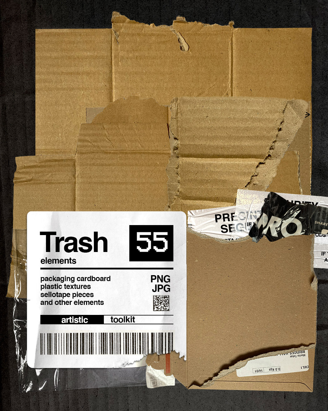 Trash & Packaging Elements PNG
